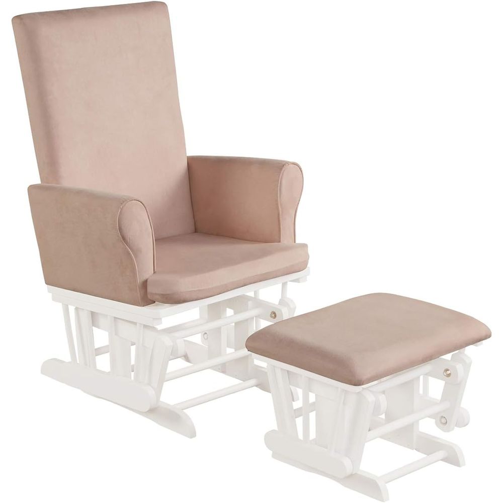 Baby Nursery Ottoman - Baby Glider and Ottoman Cushion Set,