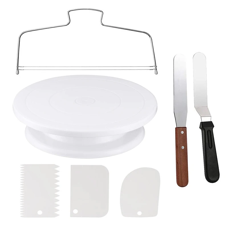 Changing Table Topper - 11Inch Cake Turntable Set Icing Smoother