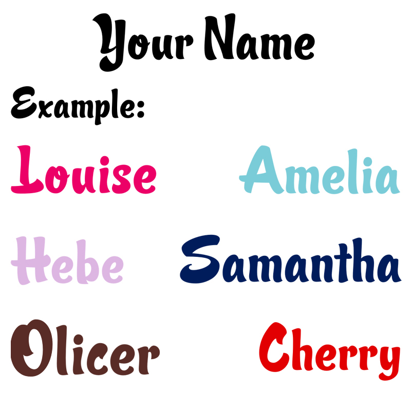 Baby Nursery Labels - Personalized Name Vinyl Decal Wall Sticker