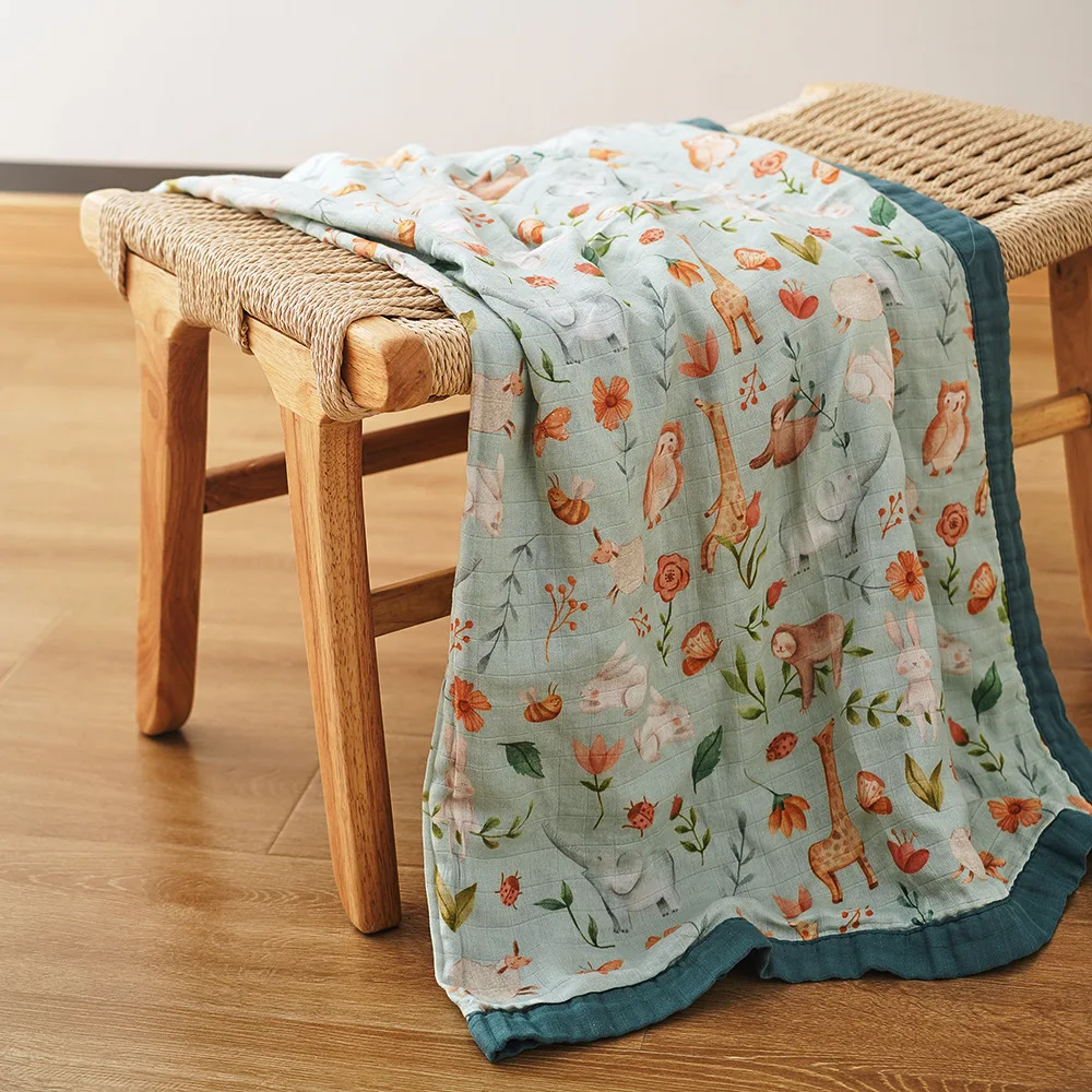 Baby Nursery Accessories - 2 Layer Bamboo Baby Blanket Baby