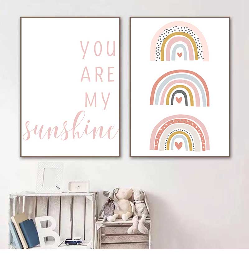 Baby Nursery You Are My Sunshine - You are my Sunshine Rainbow Nursery