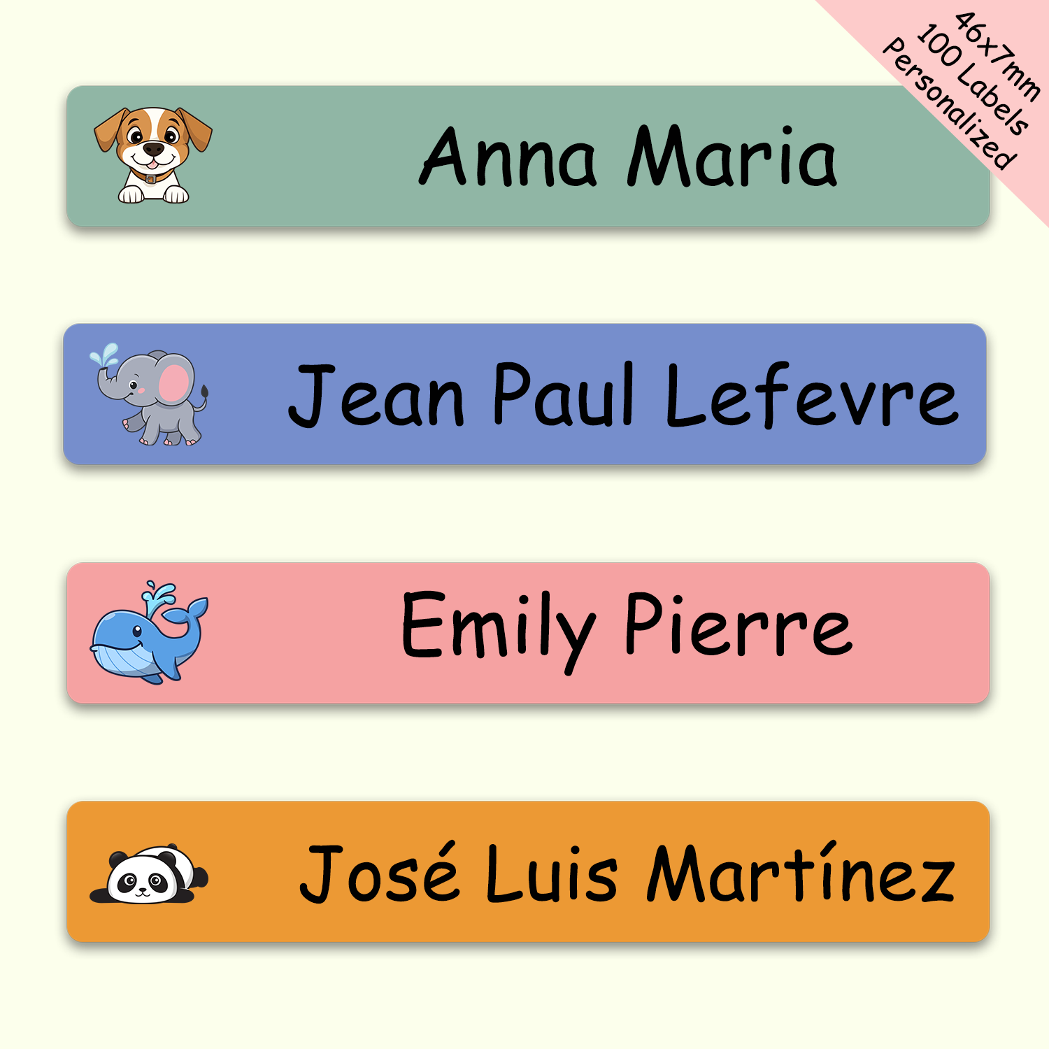 Baby Nursery Labels - 100pcs Personalized Pencil Name Labels Kids