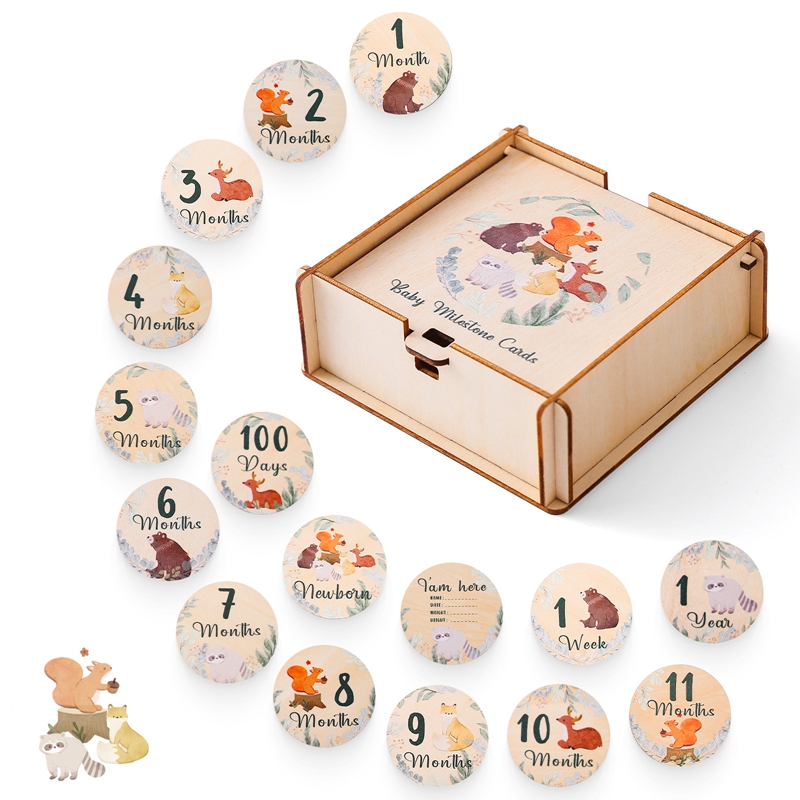 Newborn Baby Growth Milestones - огляд і ціна Milestone Card Set