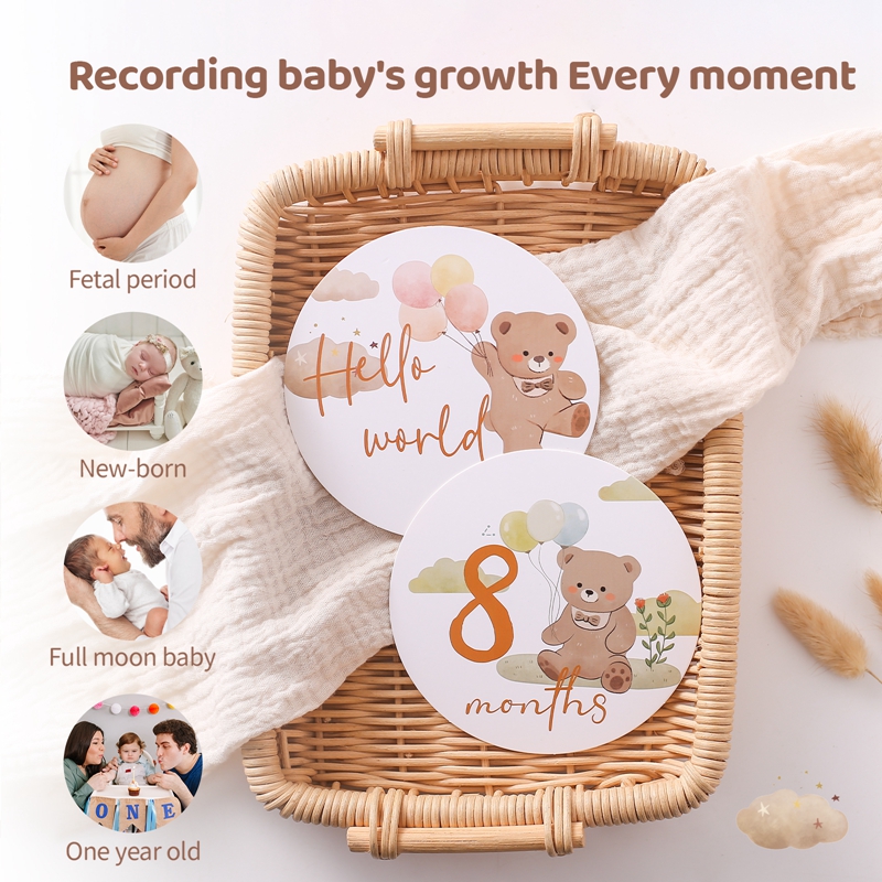 Baby Paper Milestone Number Mo - огляд і ціна Milestone Card Set