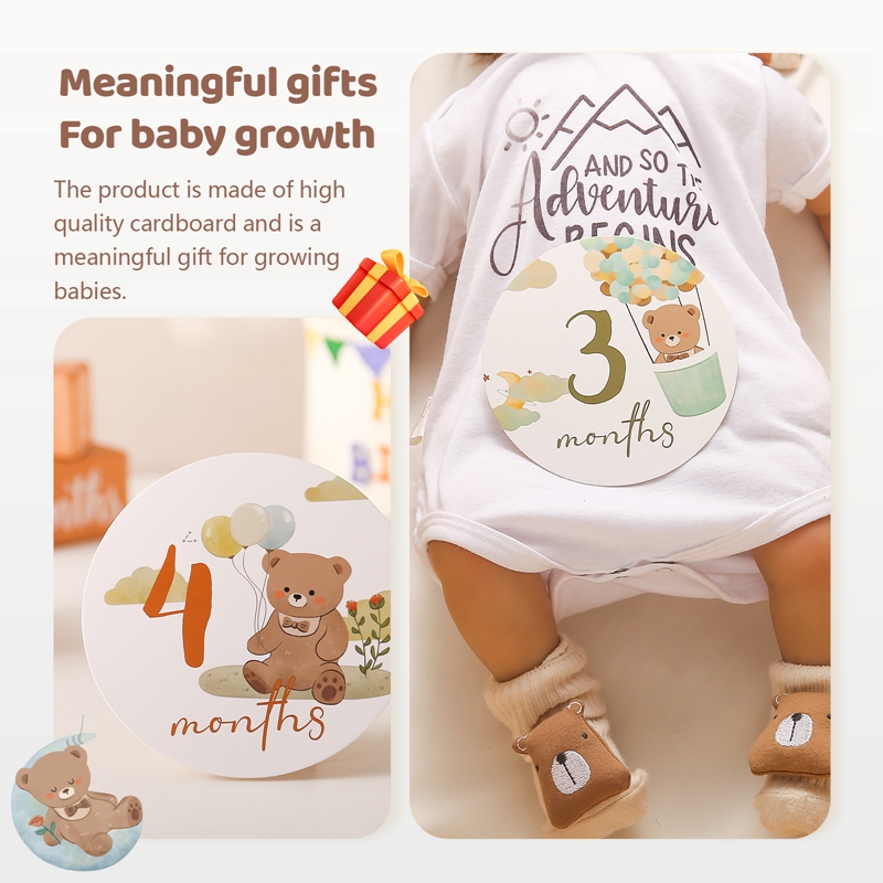 Baby Paper Milestone Number Mo - огляд і ціна Milestone Card Set