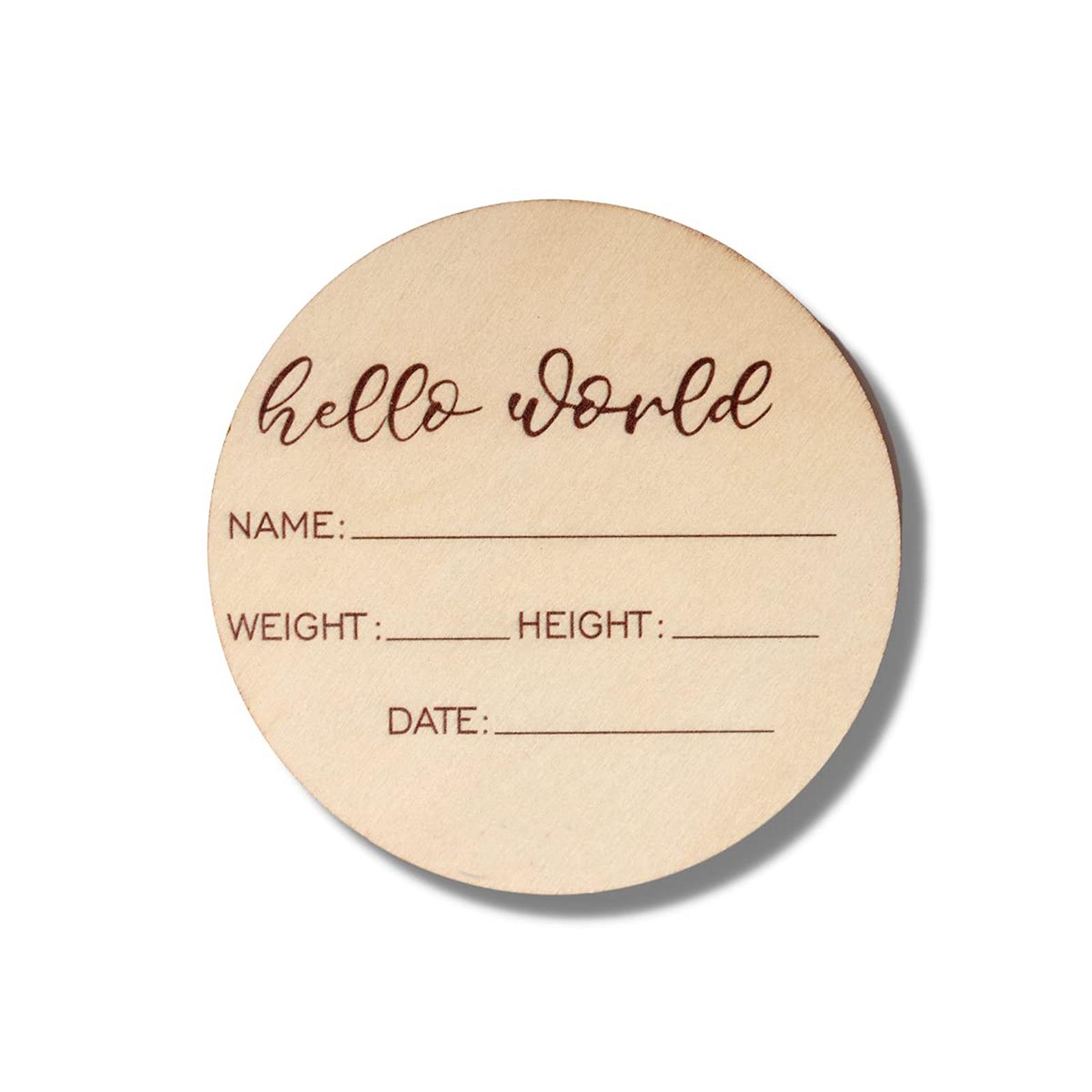 Set of 18 Wooden Baby Mileston - огляд і ціна Milestone Card Set