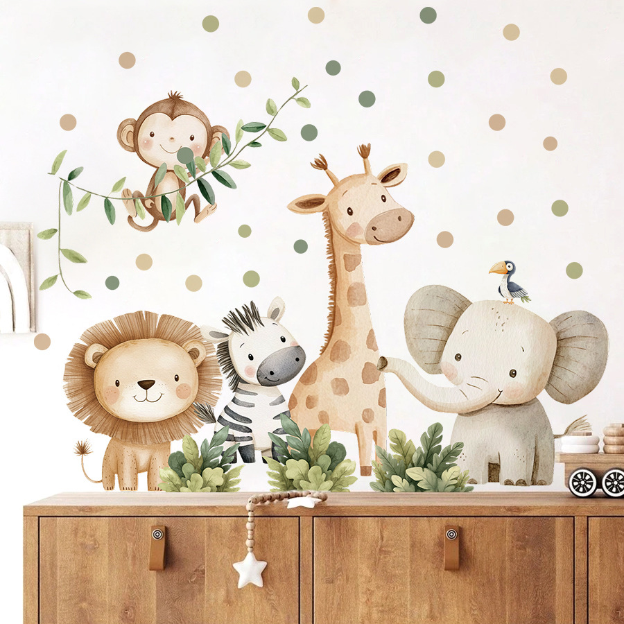 Boho Forest Animals Wall Stick - огляд і ціна Baby Nursery Labels