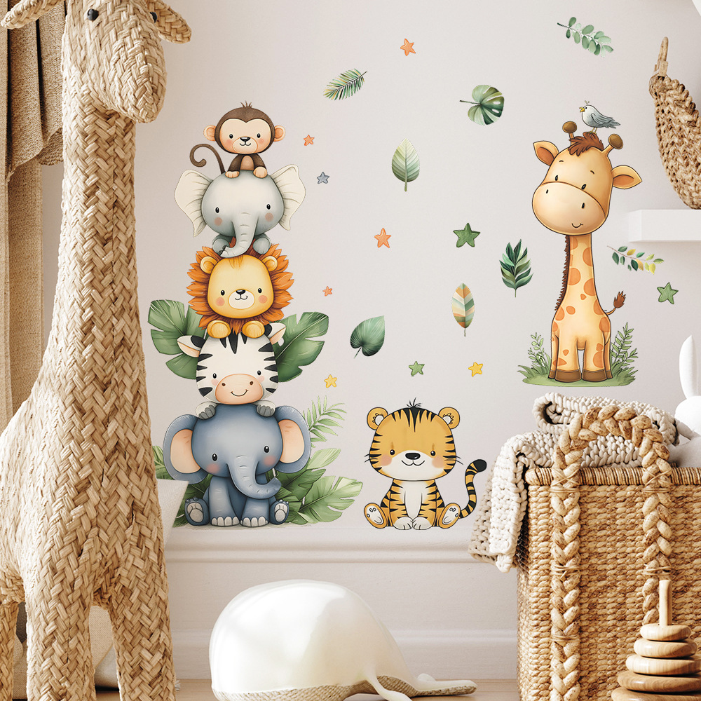 Boho Forest Animals Wall Stick - огляд і ціна Baby Nursery Labels