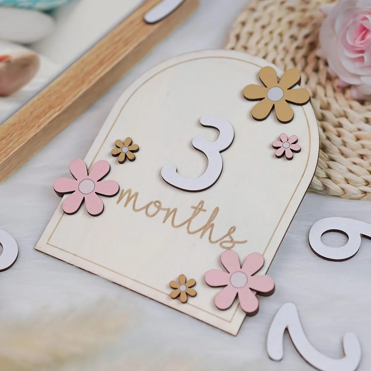 Wooden Baby Monthly Milestone  - огляд і ціна Milestone Card Set