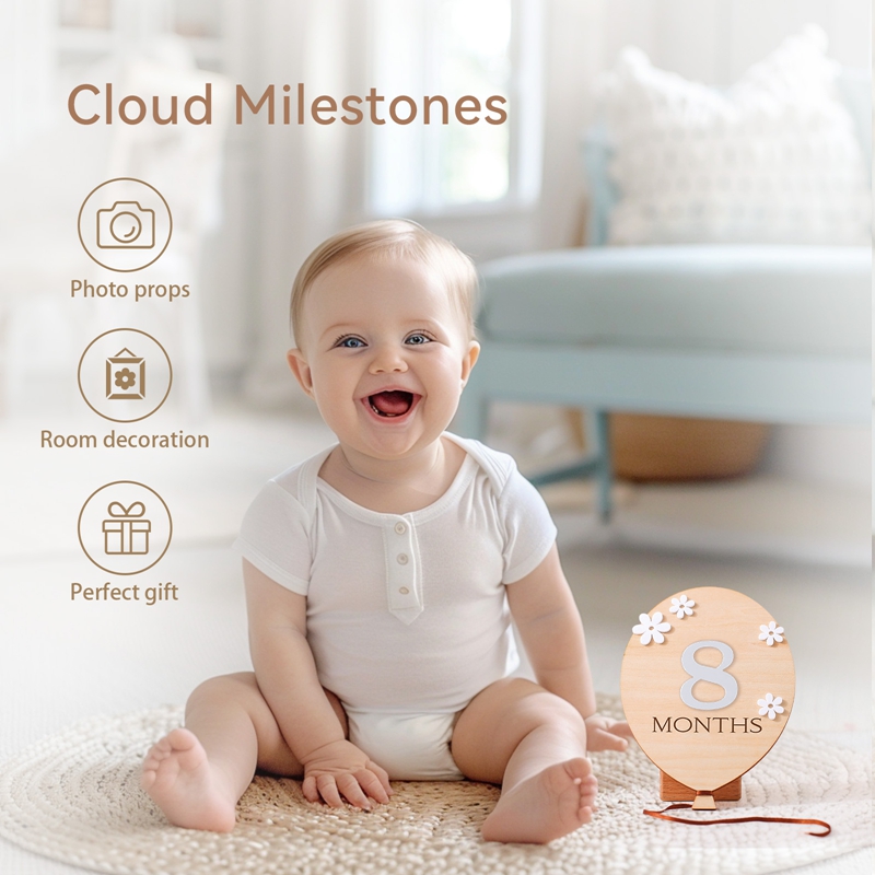 Wooden Milestone Board Flower  - огляд і ціна Milestone Card Set