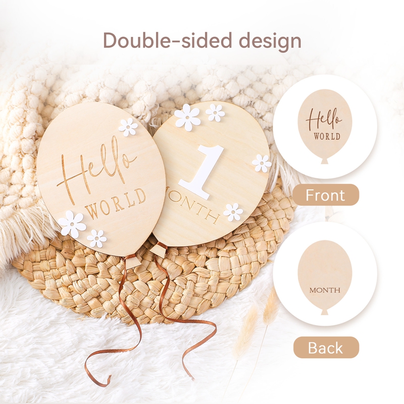 Wooden Milestone Board Flower  - огляд і ціна Milestone Card Set
