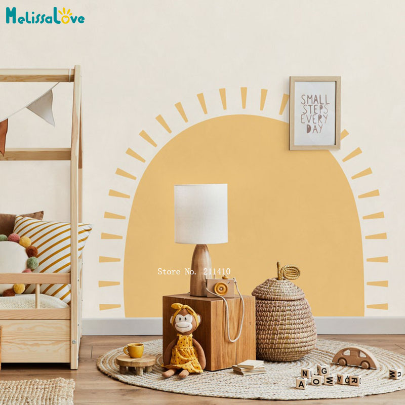 Half Sun Boho Wall Decals Abst - огляд і ціна Baby Nursery Labels