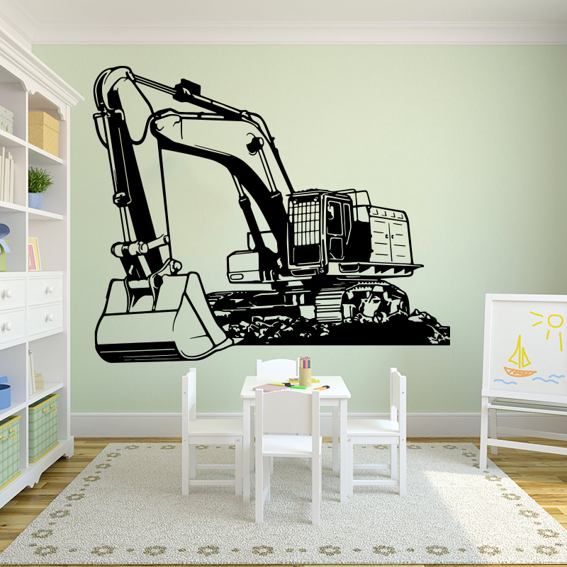 Large Heavy Equipmen Excavator - огляд і ціна Baby Nursery Labels