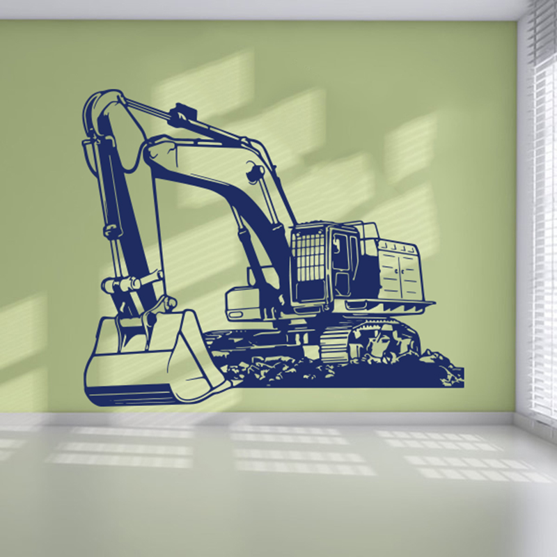 Large Heavy Equipmen Excavator - огляд і ціна Baby Nursery Labels