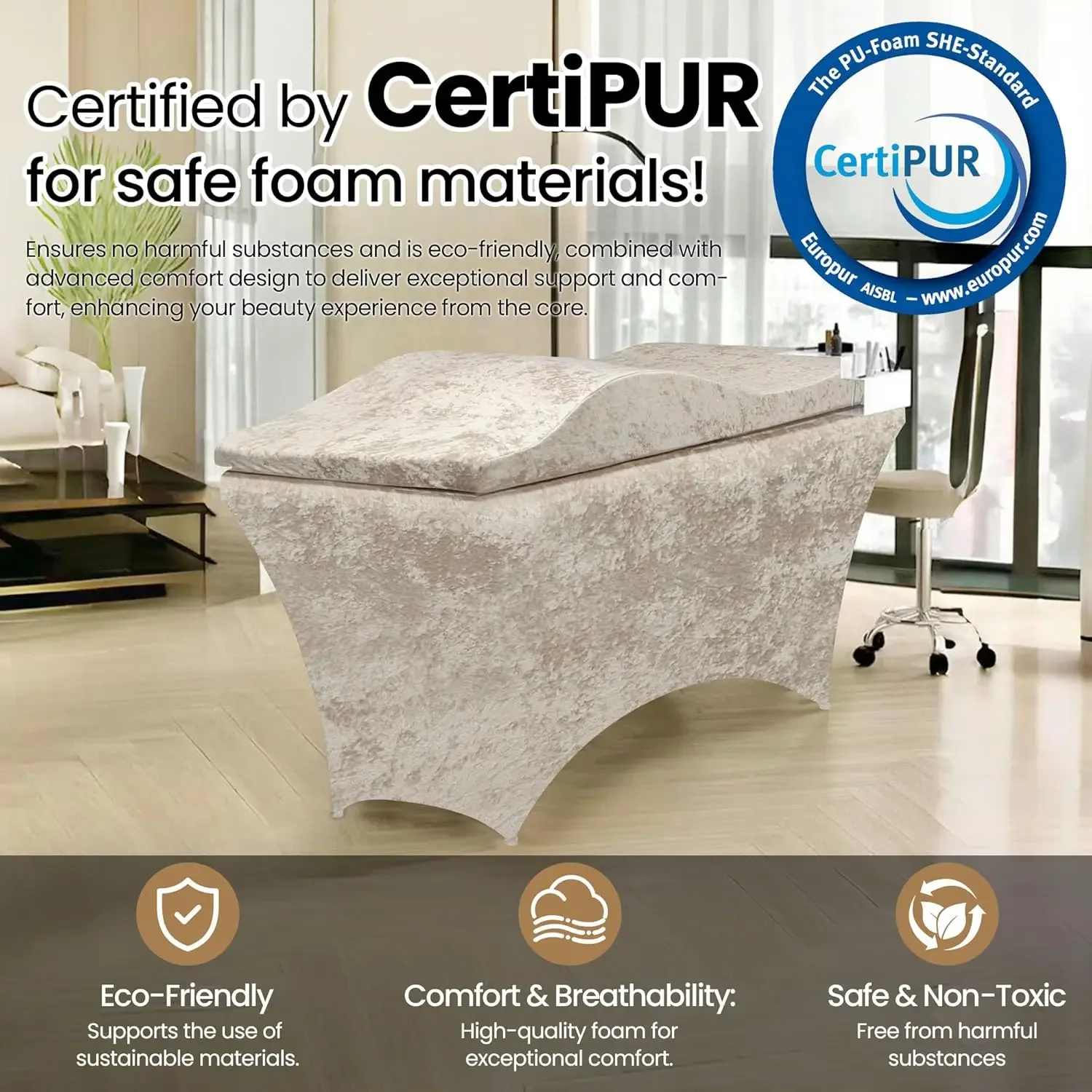 Lash Bed Foam Topper, Massage  - огляд і ціна Changing Table Topper