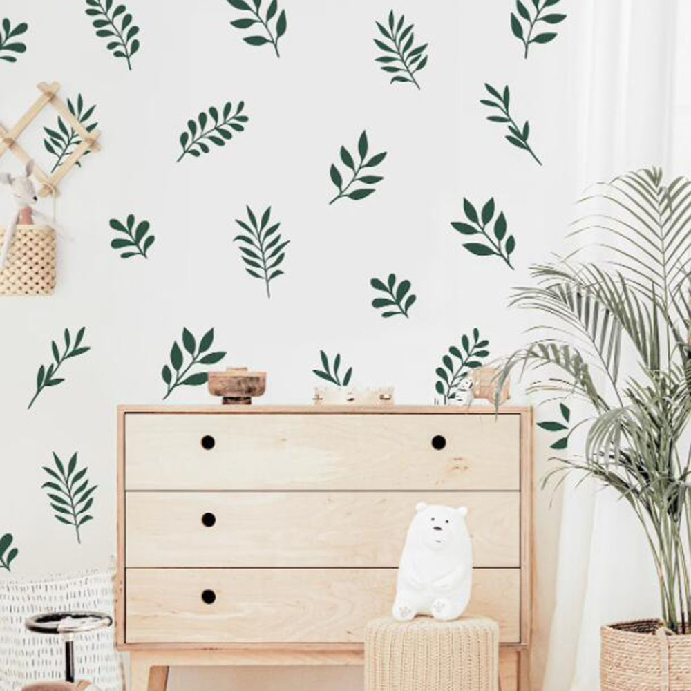 41Pcs Botanical Leaf Wall Stic - огляд і ціна Baby Nursery Labels