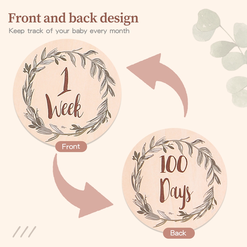 8Pcs Wooden Baby Milestone Car - огляд і ціна Milestone Card Set