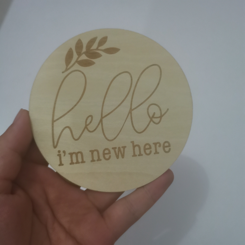 20pcs hello i'm new here woode - огляд і ціна Milestone Card Set