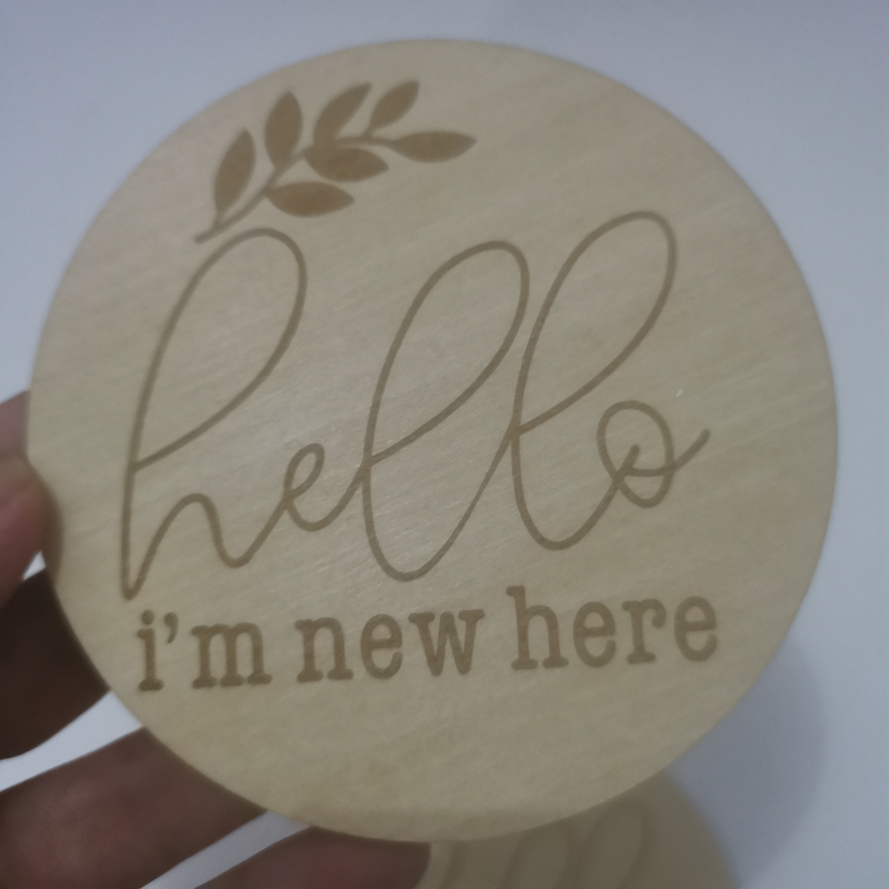 20pcs hello i'm new here woode - огляд і ціна Milestone Card Set