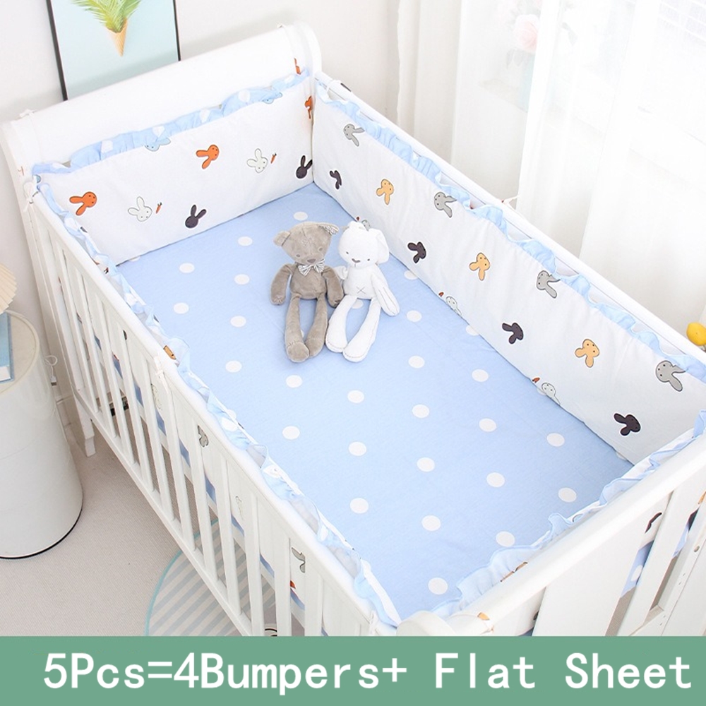5Pcs Crib Bedding Set Girl Bab - огляд і ціна Baby Nursery Animal Prints