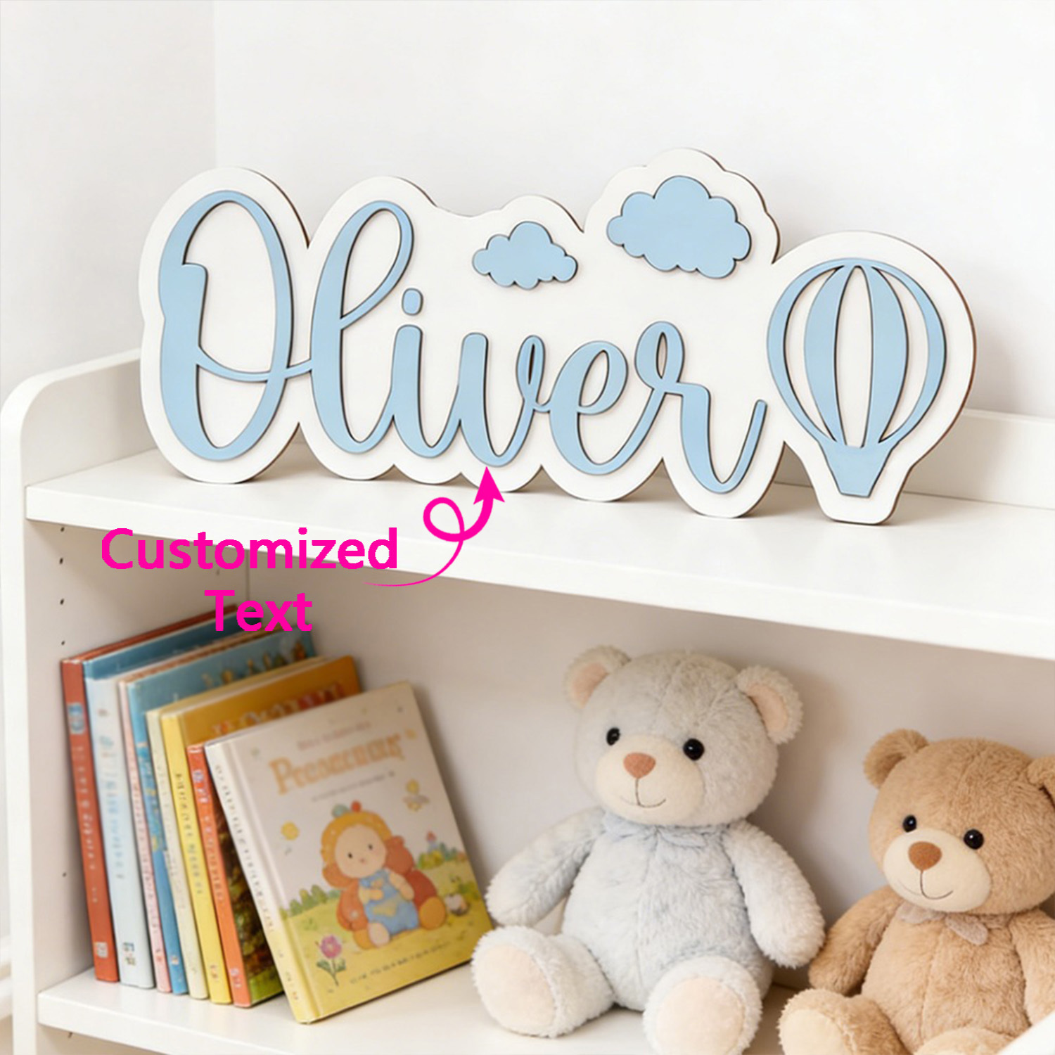 Personalized Hot Air Balloon & - огляд і ціна Baby Nursery Toy