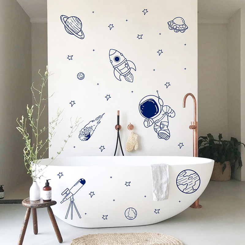 Cartoon Universe Astronaut Pla - огляд і ціна Baby Nursery Labels