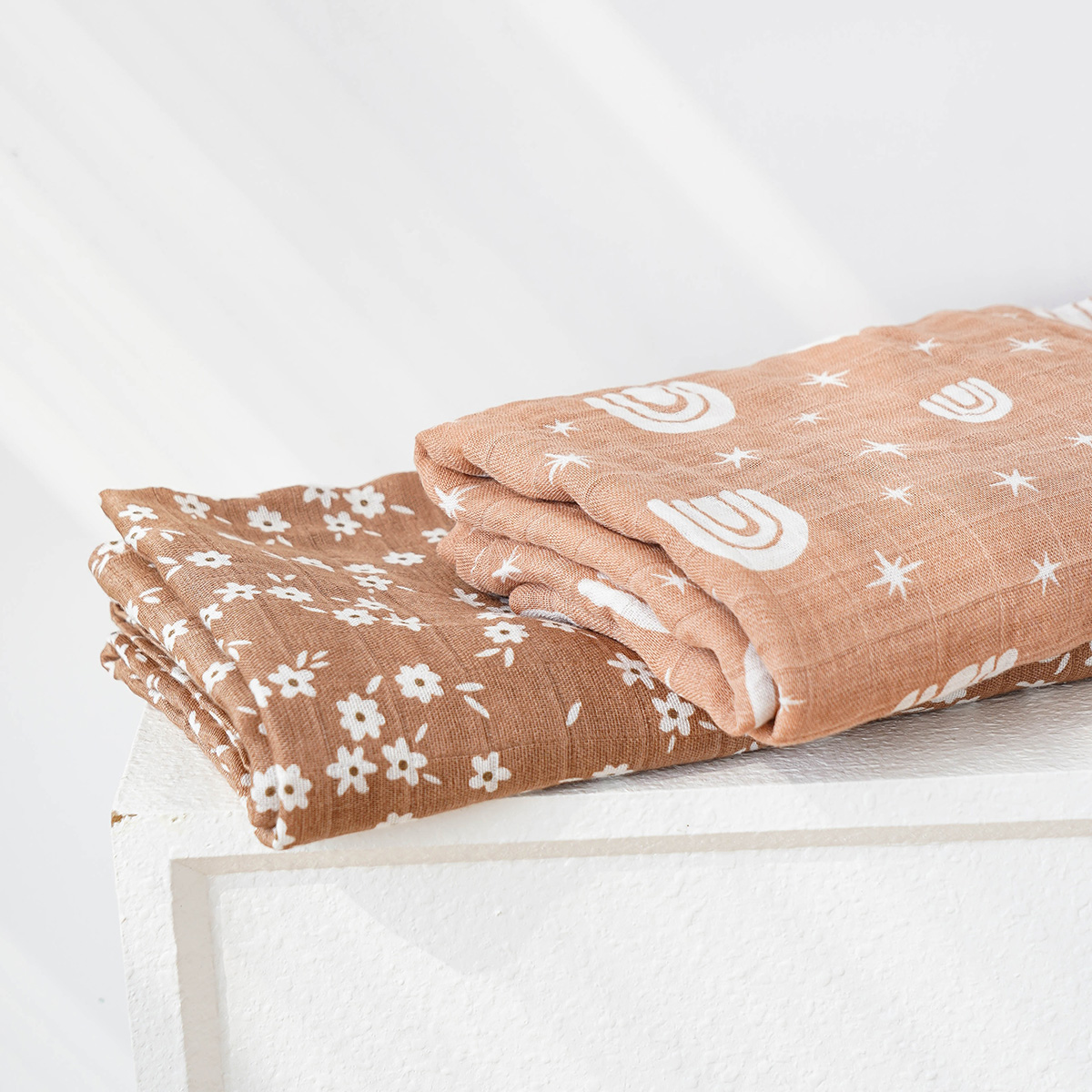 120x110cm 2 Layers Baby Muslin - огляд і ціна Baby Nursery Accessories